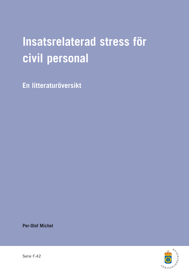 Insatsrelaterad stress hos civil personal