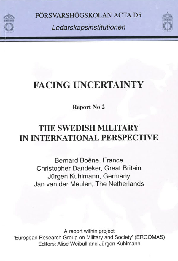 Facing uncertainty: report No 2