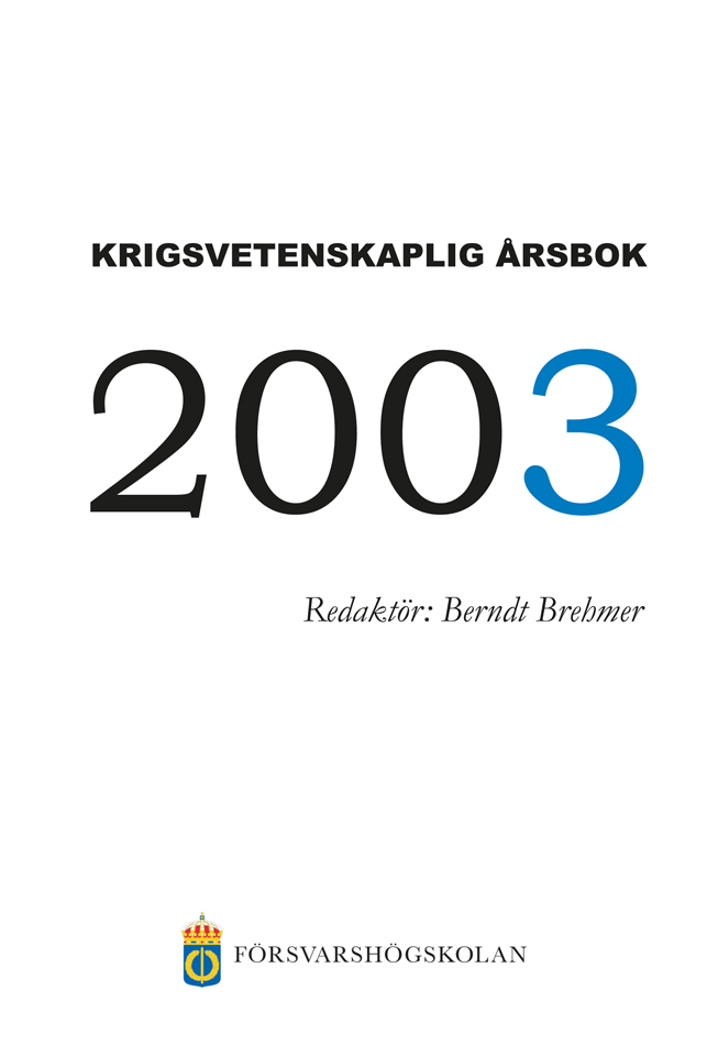 Krigsvetenskaplig årsbok 2003