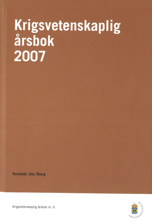 Krigsvetenskaplig årsbok 2007