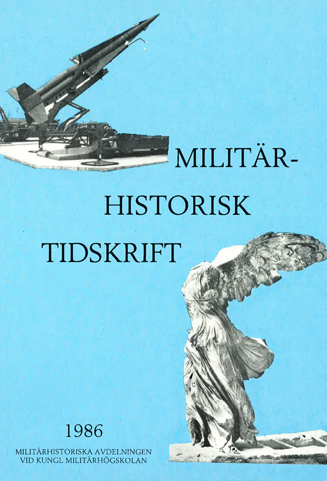 Militärhistorisk tidskrift 1986