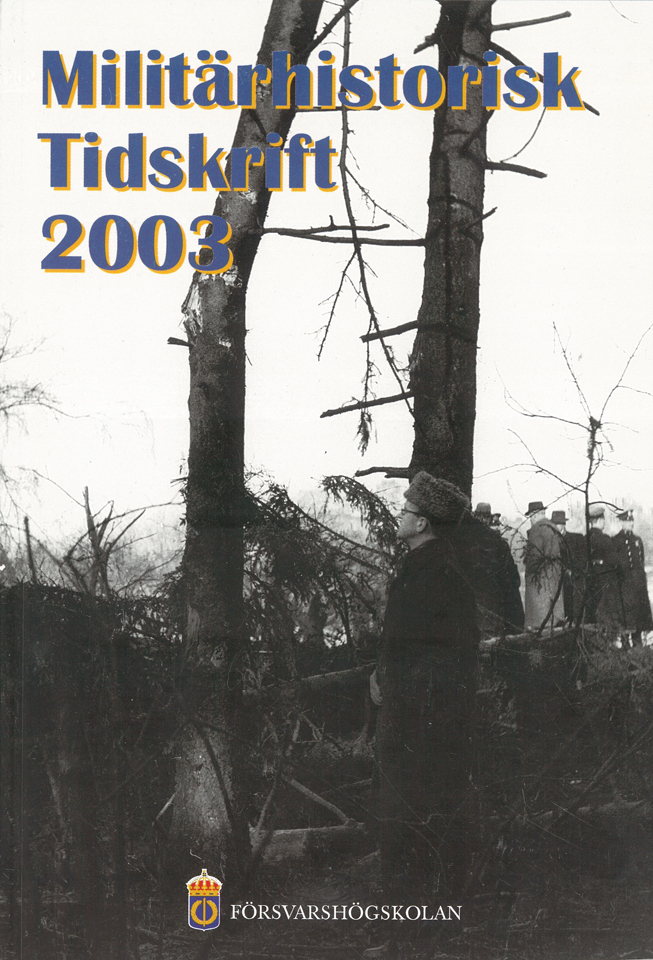 Militärhistorisk tidskrift 2003
