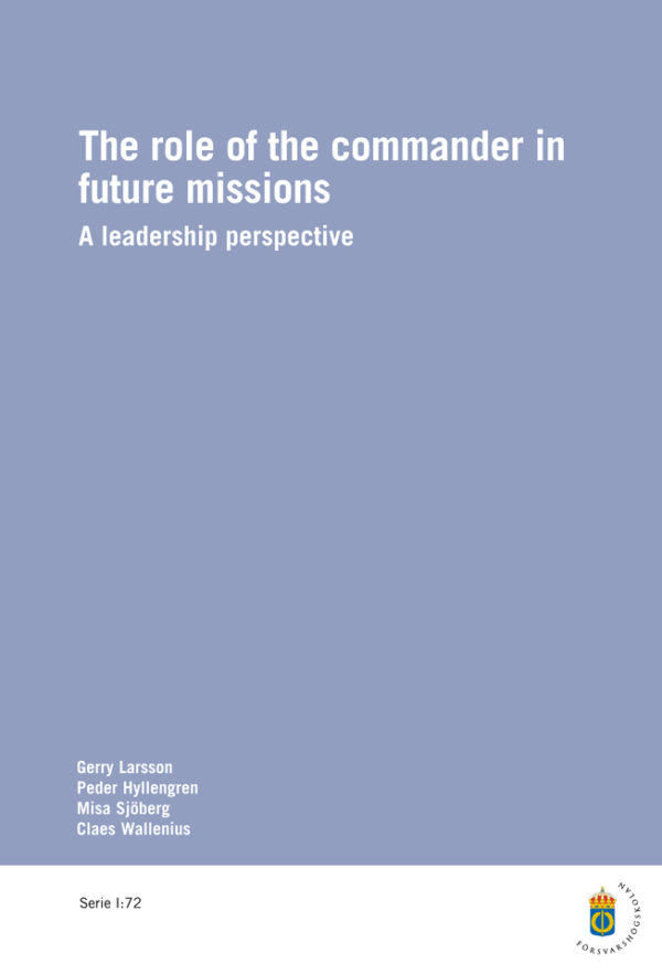 The role of the commander in future missions